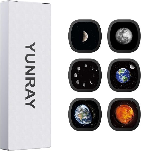 YUNRAY Galaxy Projector Disc – Ultra HD Projector Slide, Compatible with YUNRAY Galaxy Projector Pro and Model SKE-TKQ01 &amp; BL-DQY02 (Pro Version) Projectors – 6 Disc Set