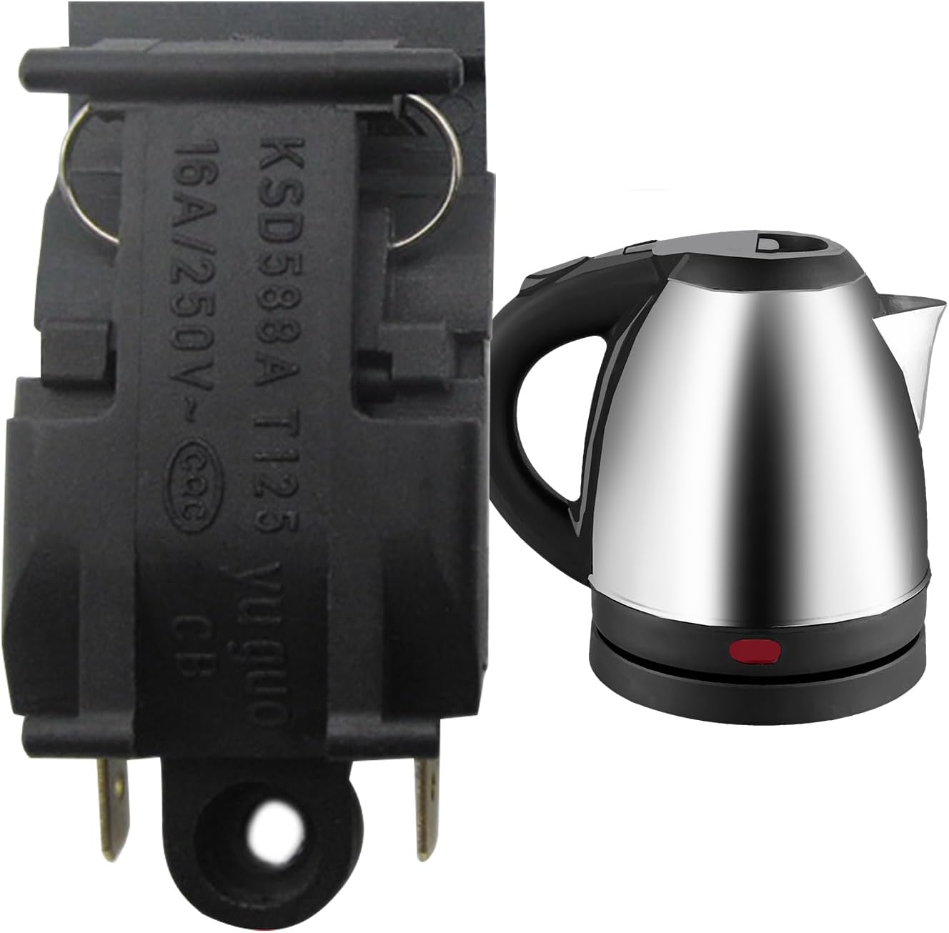 Electric Kettle Steam Button | Tea Machines Button,Temperature Monitoring Replacement Part with Real-Time Protection Fitting Accessories for Kitchen Coffee Tea Hot Home