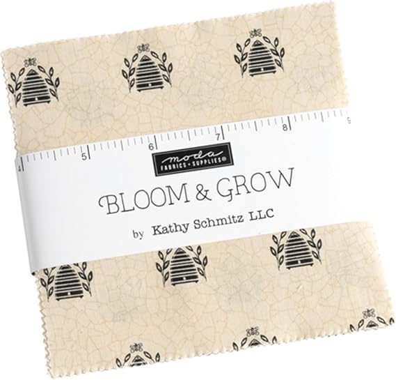 Bloom & Grow Charm Pack by Kathy Schmitz 5-inch Precut Fabric Squares | 42 pieces