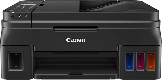 Canon PIXMA G4210 Wireless All-In-One Supertank (Megatank) Printer, Copier, Scan, Fax and ADF with Mobile Printing, Black, One Size (2316C002)