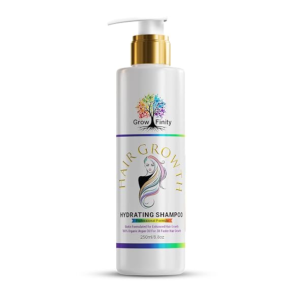 Hair Growth Hydrating Shampoo | Biotin and Argan Oil for Faster Growth, Nourishment, and Frizz Control