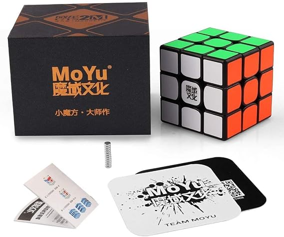 MoYu Weilong GTS2M Built-in Magnet 3x3x3 Competition Cube, Super Smooth, 3.47 Seconds WCA World Record Creation, World Class Cube, Black