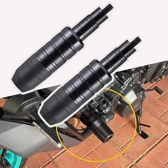 2 PCS Motorcycle Frame Sliders for Honda Rebel 1100 2021 2022 2023 2024,Falling Crash Protector Guards Shock Sliders Anti-Fall Engine Fairing Guards Accessories,Black