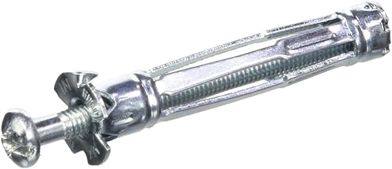 Molly m14250pb-xj Plug Metal 50 Pieces 4x46 mm + Screws for Hollow Materials Conditioning Pro, Gray, Set of 100 Pieces