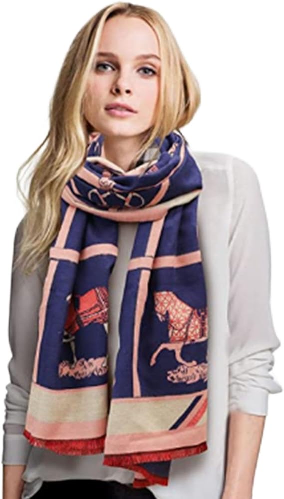 EXTREE Scarfs for Women Pashmina Silky Shawl Wrap for Evening Dressing Blanket Open Front Poncho Cape