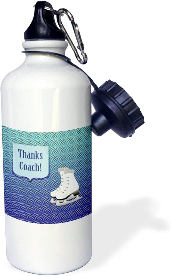3dRose Sports Water Bottle, 21 oz, Multicolor