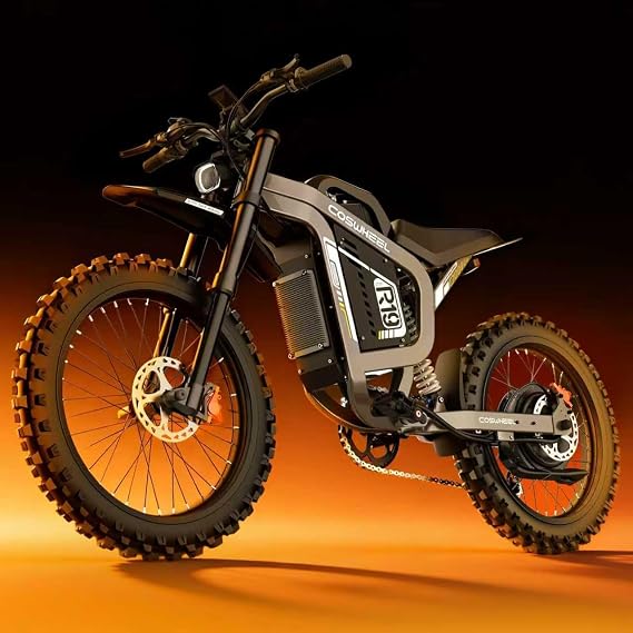 Electric Bike for Adult, 72V 40AH Electric Dirt Bike, Peak 9000W 19 Tires, 60MPH Top Speed Ebike, 125 Miles Max Range, Electric Motorcycle Snow, Mountains, Off-Road E Bike
