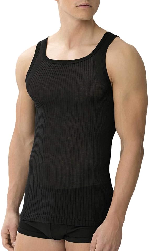 Richelieu | Tank Top - black - Zimmerli of Switzerland