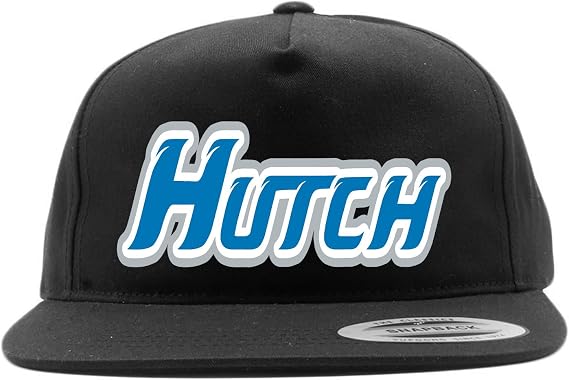 Snapback Black Detroit Aiden Hutchinson Logo Hat