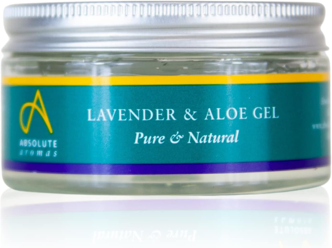 Absolute Aromas Aloe Vera &amp; Lavender Gel 100g - Pure Aloe Vera Hydrating Face &amp; Body Moisturiser, Natural Aloe Cream for Dry Skin, Sunburn, Acne, Soothing &amp; Moisturising