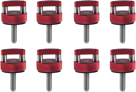 DEWHEL Hard Top Quick Removal Fastener Thumb Screw W/D Ring Compatible with Ford Bronco 2 & 4 Door 2021+