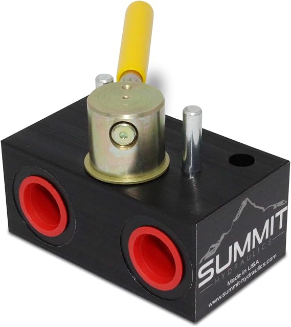 Hydraulic Rotary Selector Diverter Valve, 3 Way, 20 GPM, 5000 PSI, #8 SAE Ports
