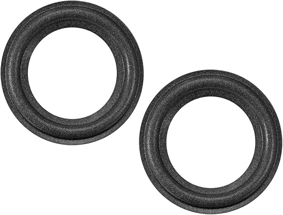 uxcell 2.5" 2.5 Inches Speaker Foam Edge Surround Rings Replacement Parts for Speaker Repair or DIY 2pcs