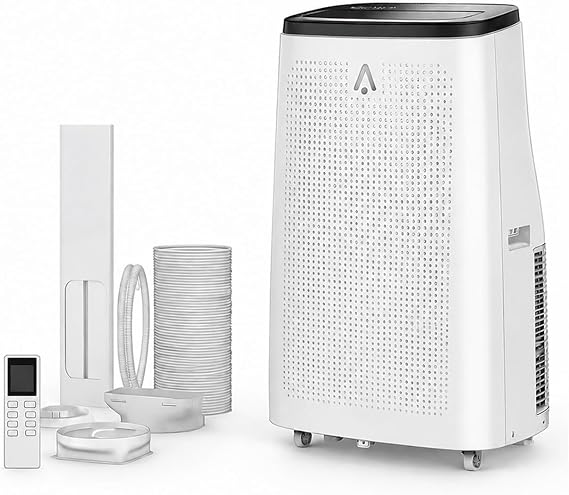 GAOMON 14000 BTU Portable Air Conditioner for Rooms up to 750 Sq Ft | 400 m3/h 4-in-1 AC with Dehumidifier, Fan, Remote and Quiet Sleep Mode for Energy-Efficient Home and Office Cooling