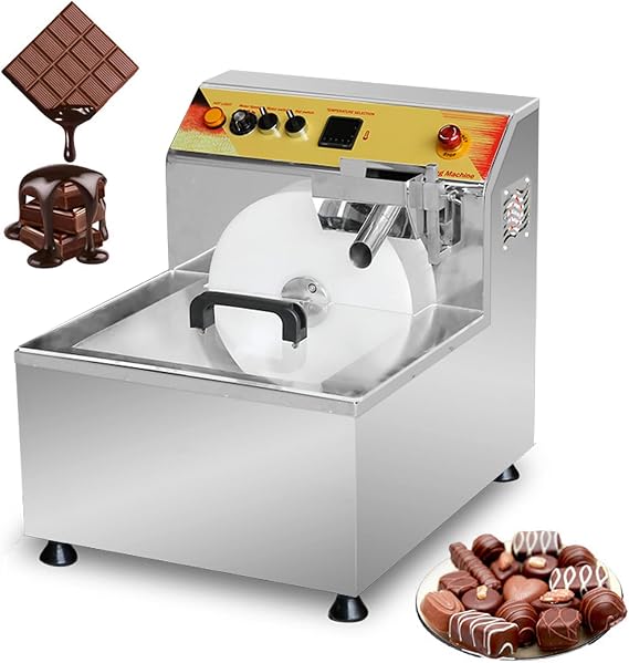 Commercial chocolate melting pot, Tabletop Chocolate Tempering Machine,8kg/batch Table Chocolate Melting Tempering Machine, Chocolate melter,Chocolate Warmer110V 1200W 12.4L