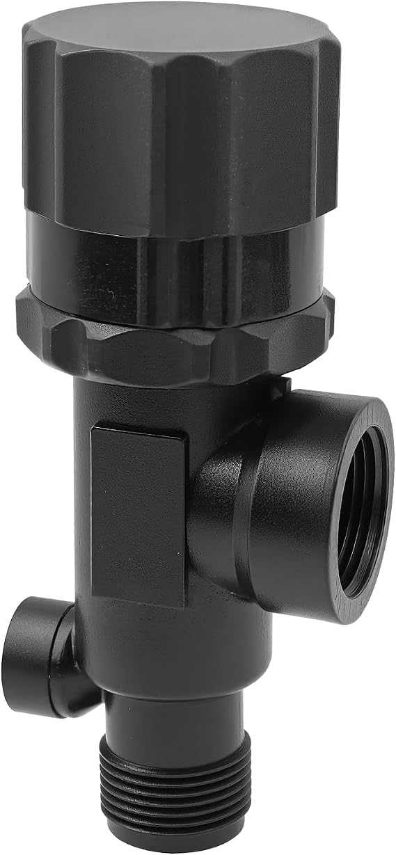23120-3/4-PP Adjustable Pressure Relief Valve - 3/4" NPT Inlet/Outlet | with Locking Nut & 1/4" Gauge Port for Sprayers, Irrigation & Fluid Systems