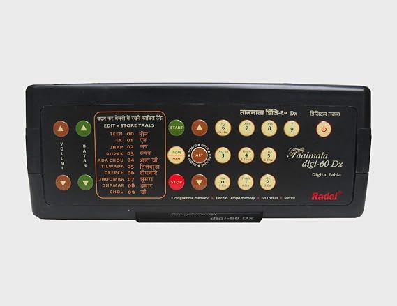 NEW RADEL Digi 60 Electronic Tabla Drum Kit, Digital Tabla Sampler, DJ Tabla Sound Machine RDS 875