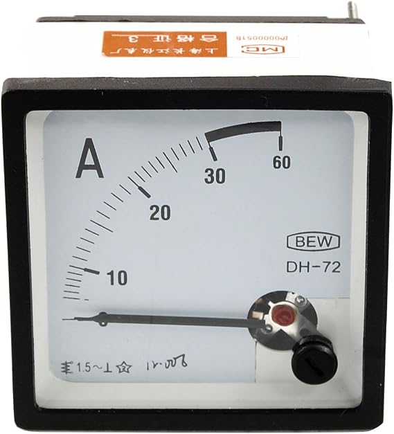 uxcell AC 0-30A Class 1.5 Accuracy Analog Square Panel Meter Ammeter DH72