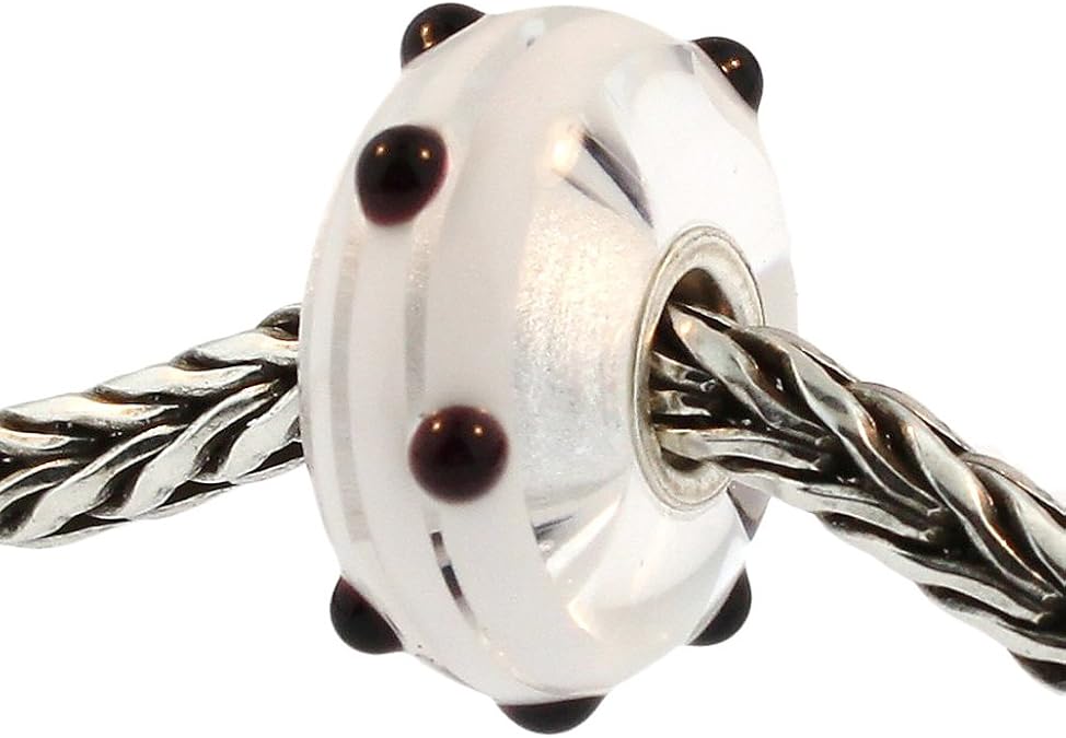 TROLLBEADS Authentic Glass 61305 Black Dot