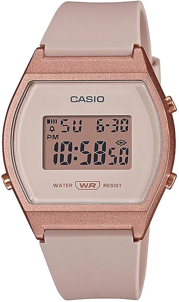 Casio Women's Digital Quartz Watch with Plastic Strap LW-204-4AEF