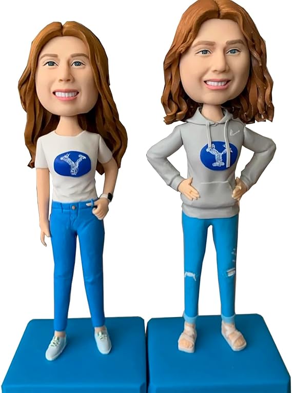 Custom Bobblehead Twin Sisters Custom Bobblehead, Personalized Custom Full, Action Figure Based on Your Photo, Custom Personalized Unique Handmade Bobbleheads Figurine