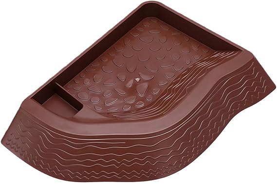 Design Turtles Bathing Pool and Food Reptiles Habitats Essential Safe and Easy Maintenances for Small Animal Turtles Water Basin