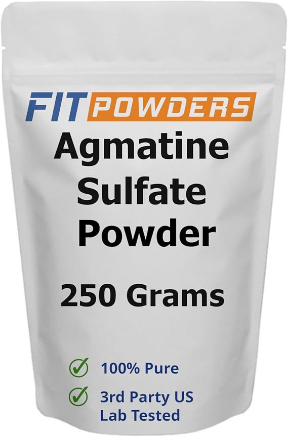 Agmatine Sulfate Powder | Pure Agmatine Powder | Nitric Oxide Supplement (250g)