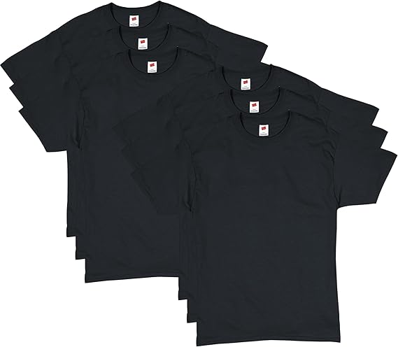 Hanes Men's Short Sleeve T-Shirt Pack, Big & Tall, Crewneck Cotton T-Shirts for Men, Value Packs