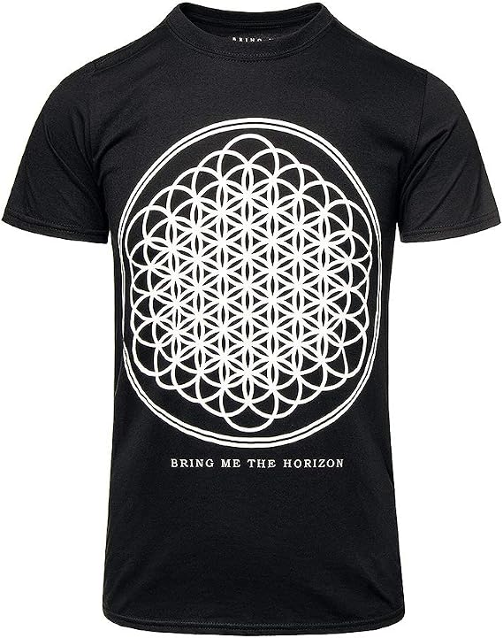 Rock Off officially licensed products Men's Bring Me The Horizon Sempiternal Tour (Back Print) Slim Fit T-Shirt Black
