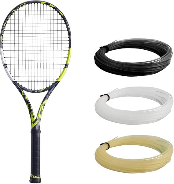Babolat Pure Aero 98 Tennis Racquet | Strung with 16g Syn Gut at Mid-Range Tension