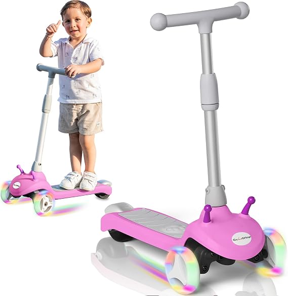 Kids Kick Scooter Ages 3-8, 3-Wheel E-Scooter