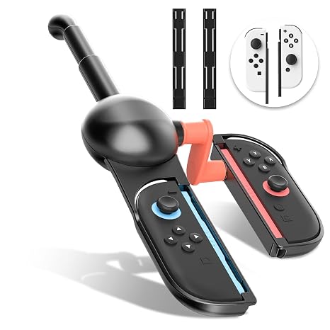 GLDRAM Fishing Rod for Nintendo Switch 2 (2025) & Switch NS/OLED - Realistic Fishing Game Handle Grip Accessory, Compatible with Bass Pro Shops & Fishing Simulators