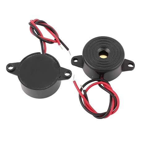 uxcell a15050500ux0148 DC Continuous Beep Alarm Electronic Buzzer Sounder, 3-20V, 8 mA, 85 Db, 0.91" Width, 1.26" Length