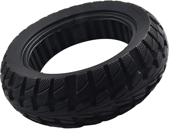 10 Inch Solid Rubber Tyre 10x2.70-6.5 70/65-6.5 for Electric Scooters and Balance Cars, Black
