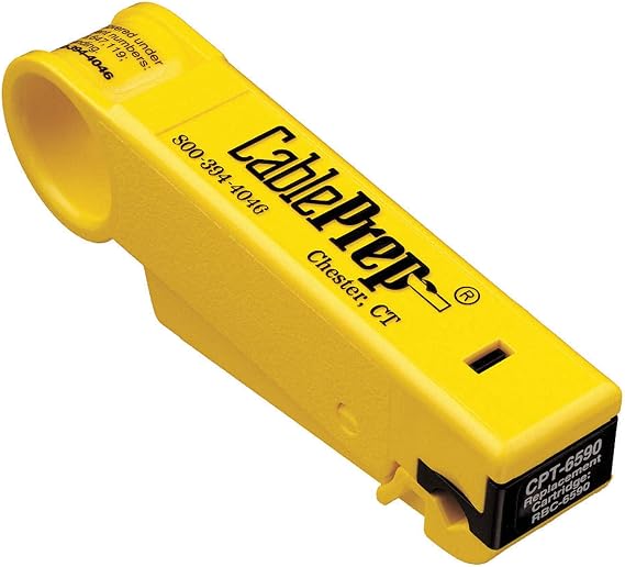 CABLE PREP CPT-6590S Cable Stripper,1/4 Prep w/Stop,RG 6/59