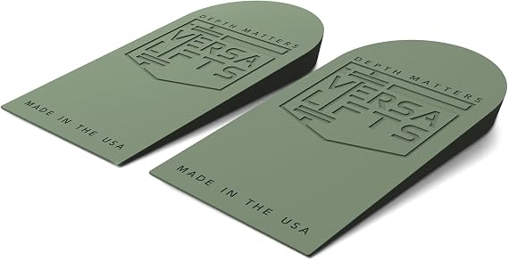 HybridTM Heel Lift Inserts (Pair) (Medium) - Ideal for Cross Training, metcons, wods, Functional Fitness, HIIT, Squats, plyometrics