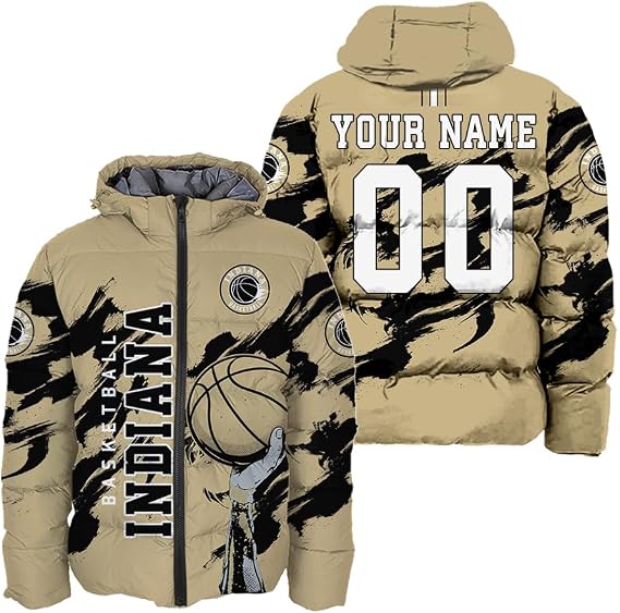 Men Personalized Basketball College Style Jacket Custom Name Number Lightweight Windbreaker Fan Coat