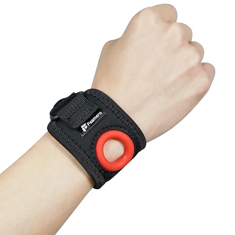 TFCC Wrist Brace Ulnar Wrist Brace with Compression Rring Pad for Ulnar Sided Wrist Pain, TFCC Tear, Repetitive Wrist Use Injury, DRUJ Instability (S/M)