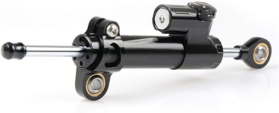 BIK Motorcycle Accessories Damper Stabilizer Damper Steering shockproof For bajaj pulsar 200ns 200 NS/200 RS/200 AS All years(Black black with box)