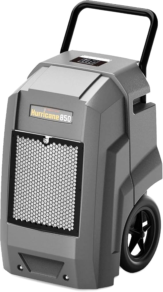 Abestorm Commercial Dehumidifier with Pump Drain Hose, 180 Pints Large Capacity Industrial Dehumidifier for Basements, Garages, Job Sites, Grey