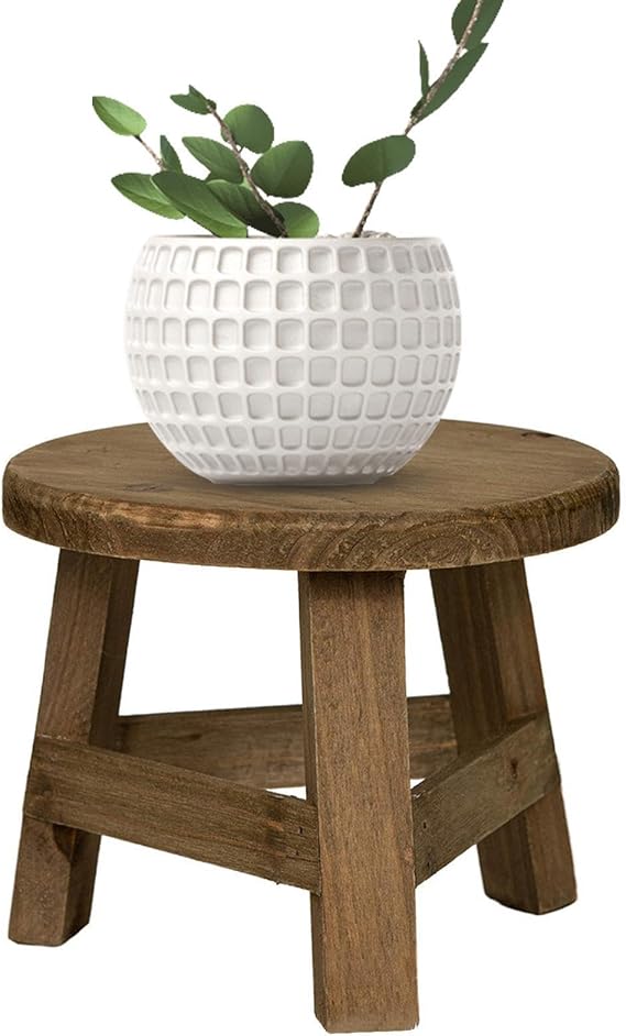 Indoor Plant Table Round Plant Flower Riser Table Pot Stool Stand Indoor