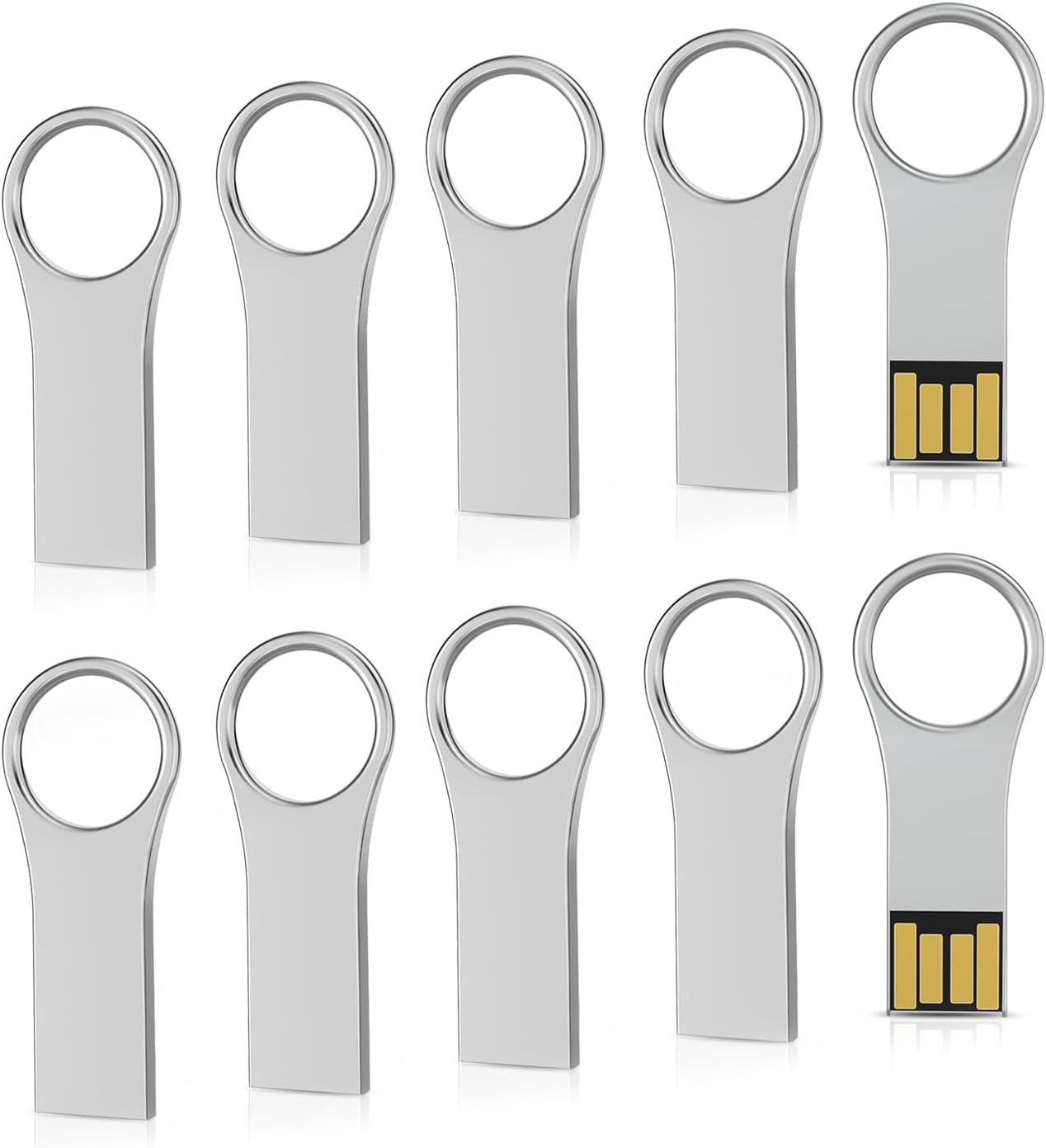 RAOYI 32GB USB Flash Drive, USB 2.0 Mini Fit Memory Stick Ultra Slim Thumb Drive Jump Drive Zip Drive Pen Drive with Lanyard-Black