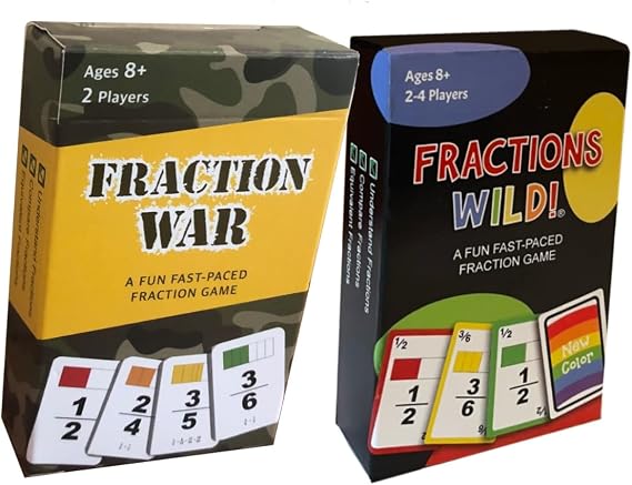 Fraction Math Games - Fun Games to Learn, Compare and Simplify Fractions for 3rd to 6th Grade