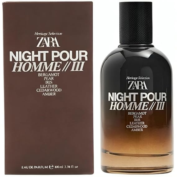 Zara Night Pour Homme III Cologne for Men EDP Eau de Parfum 100ml (3.38 fl. oz.)
