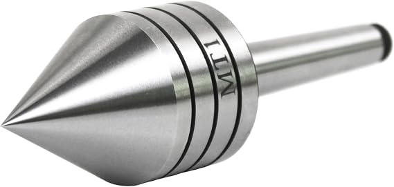 HFS(R) MT1 Live Center Heavy Duty Live Tailstock Center with 60 Degree Tip Wood Lathe Tool for Woodworking Projects (#1 Morse Taper)