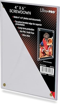 1 One Ultra-PRO Stor-Safe 4 x 6 Screwdowns for Postcards, Photos and other collectibles 4 Screw Screw Down