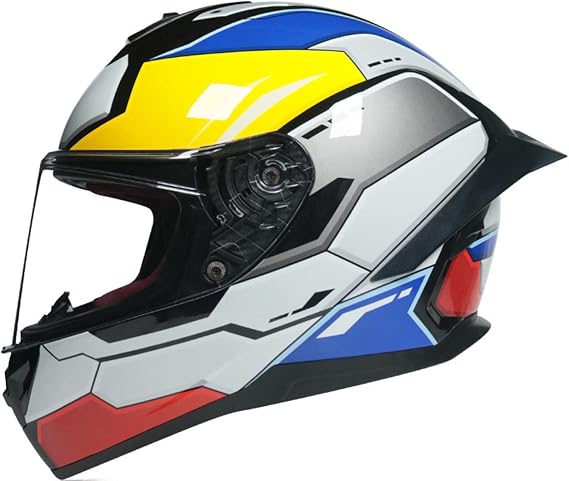 Motorcycle Full Face Integrated Modular Flip-up Helmet DOT/ECE Approved Adults Men and Women Lightweight Flip Up Visor Anti Crash Motorcycle Helmets Suitable for Moped Cruisers 11,XXL(62-63CM)