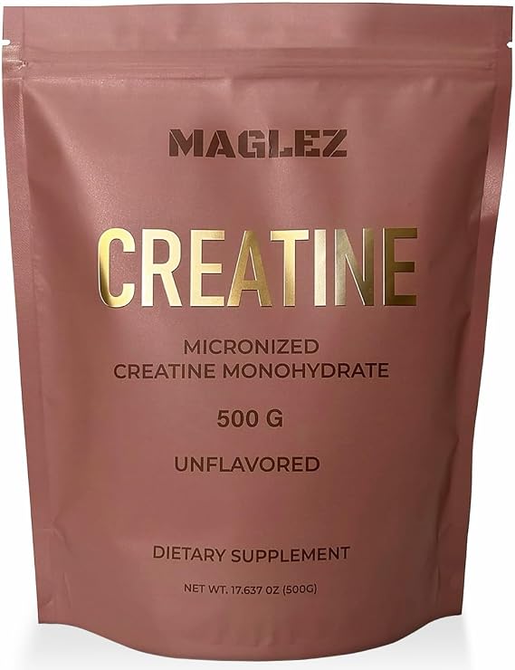 Creatine Monohydrate Powder 500g (100 Servings), Micronized, Unflavored - Supports Strength & High -Intensity Training - Third-Party Tested
