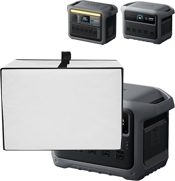 Power Station Cover for Anker SOLIX C1000 Gen 2 Portable Power Station | Heavy Duty Heat-resistant Generator Cover Case Compatible with Anker C1000 Gen 2 Portable Power Station, Power Station Lid