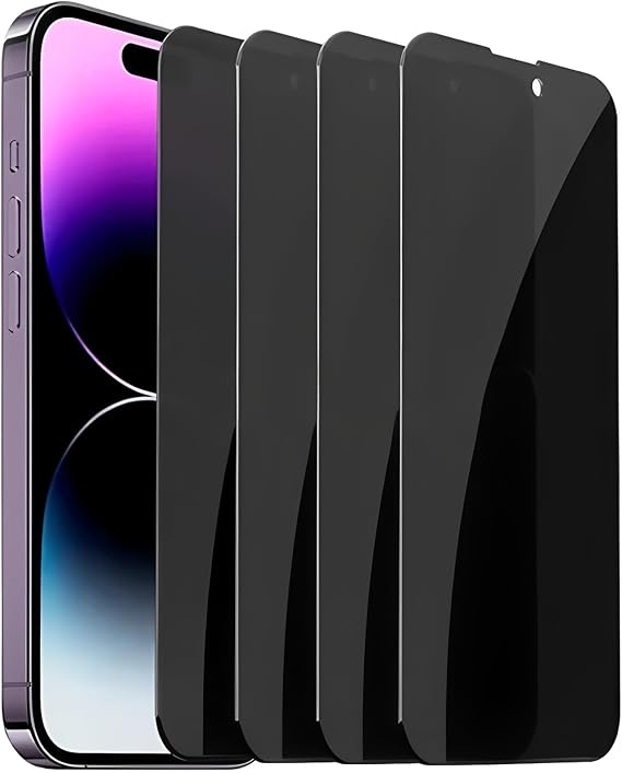 1-4Pcs Anti-Spy Privacy Screen Protectors for iPhone 16/15/14/13/12/11 Pro Max Mini Plus 9H Tempered Glass with 28 Anti-Peep Phone Screen Film (For iPhone 11,1PCS Privacy Glass)